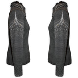 Houndstooth Plaid Show Shirt (M)