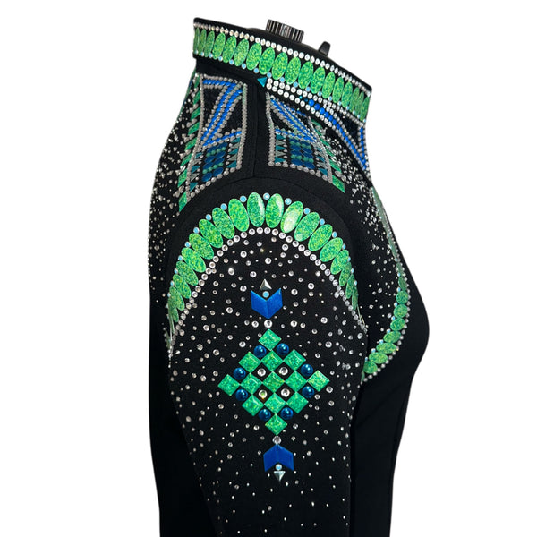 Blue and Green Western All Day Jacket (4X)