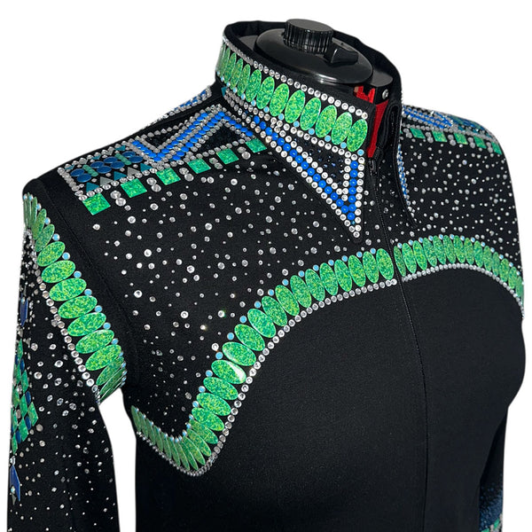 Blue and Green Western All Day Jacket (4X)