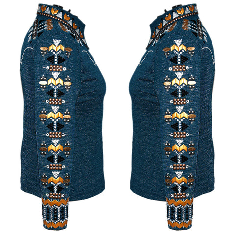 Sparkle Denim Show Shirt (5X)