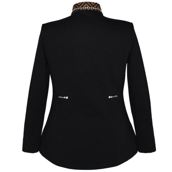 Show Clothes - Brown Geo Showmanship Jacket (2X/3X) - Lisa Nelle