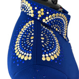 Show Clothes - Royal and Gold Show Shirt (1X/2X) - Lisa Nelle