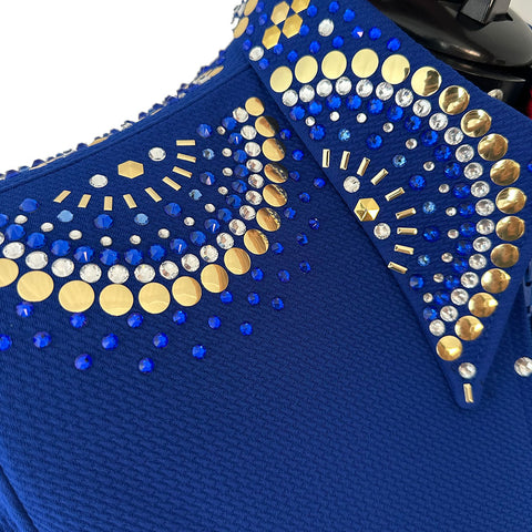 Royal and Gold Show Shirt (1X/2X)