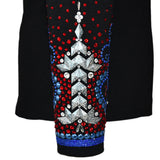 Show Clothes - Sapphire and Red All Day Jacket (5X) - Lisa Nelle