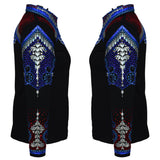 Show Clothes - Sapphire and Red All Day Jacket (5X) - Lisa Nelle
