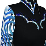 Show Clothes - Western Blues Show Shirt (L) - Lisa Nelle