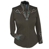 Show Clothes - Deep Gray Green Showmanship Suit (L/XL) - Lisa Nelle