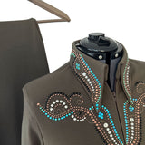 Show Clothes - Deep Gray Green Showmanship Suit (L/XL) - Lisa Nelle