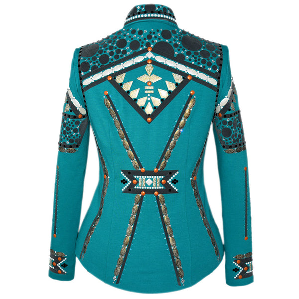 Show Clothes - Turquoise Showmanship Suit (S) - Lisa Nelle