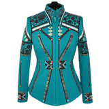 Show Clothes - Turquoise Showmanship Suit (S) - Lisa Nelle