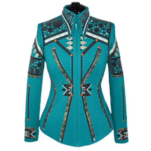 Show Clothes - Turquoise Showmanship Suit (S) - Lisa Nelle