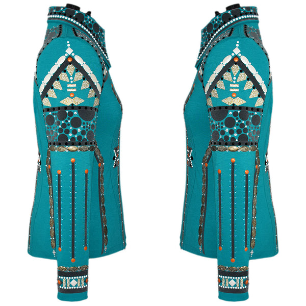 Show Clothes - Turquoise Showmanship Suit (S) - Lisa Nelle