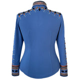 Show Clothes - Blue Rosé Show Shirt (XL) - Lisa Nelle