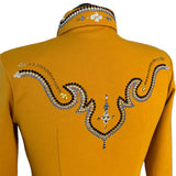 Show Clothes - Golden Light Sapphire Show Shirt (L) - Lisa Nelle