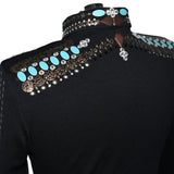 Show Clothes - Brown and Turquoise Show Jacket (2X) - Lisa Nelle