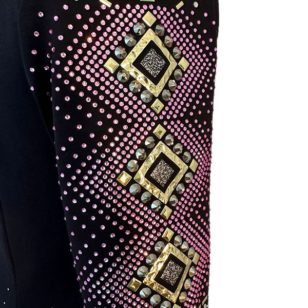 Pink Show Riding Jacket Pink and Gold Riding Jacket (M) – Lisa Nelle