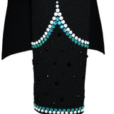 Show Clothes - Teal and Peridot Riding Jacket (M/L) - Lisa Nelle