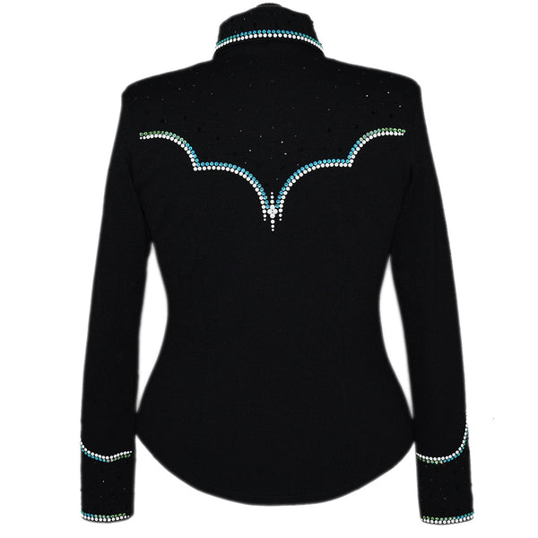 Show Clothes - Teal and Peridot Riding Jacket (M/L) - Lisa Nelle