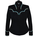 Show Clothes - Teal and Peridot Riding Jacket (M/L) - Lisa Nelle