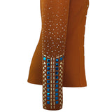 Show Clothes - Rust and Royal Show Shirt (S) - Lisa Nelle