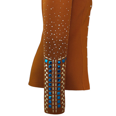 Rust and Royal Show Shirt (S)