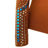 Show Clothes - Rust and Royal Show Shirt (S) - Lisa Nelle