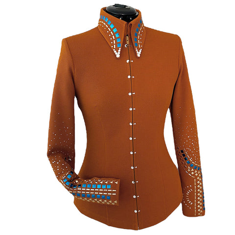 Rust and Royal Show Shirt (S)