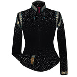 Show Clothes - Marbled Tan and Turquoise Riding Jacket (XS) - Lisa Nelle