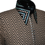 Show Clothes - Zig Zag Show Shirt (L/XL) - Lisa Nelle