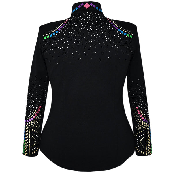 Show Clothes - Rainbow Gold All Day Jacket (2X) - Lisa Nelle