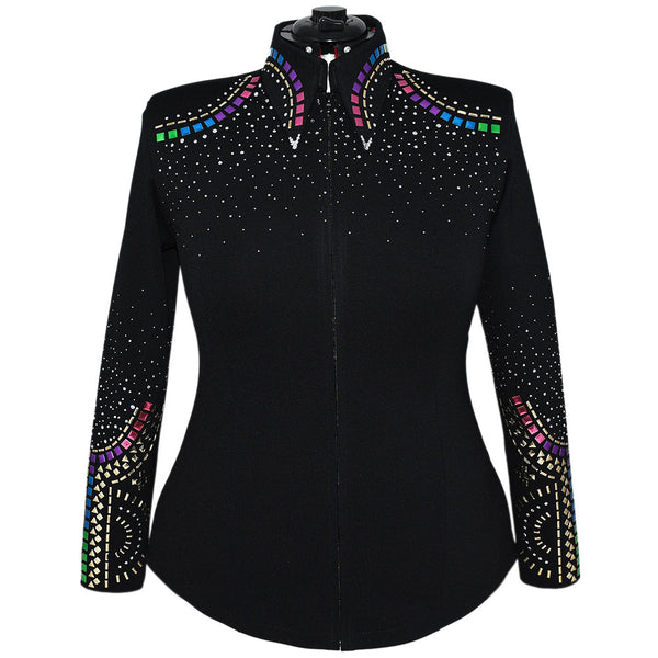 Show Clothes - Rainbow Gold All Day Jacket (2X) - Lisa Nelle