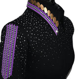 Show Clothes - Purple and Brown Show Jacket (M-Petite) - Lisa Nelle