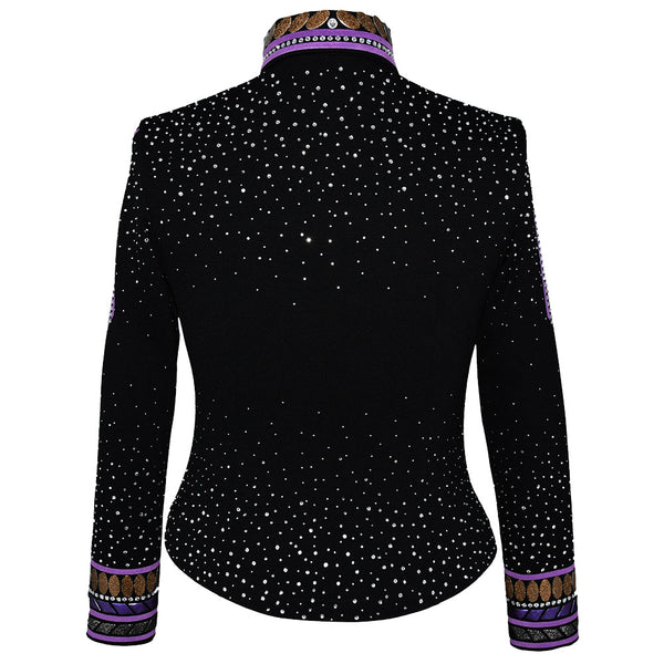 Show Clothes - Purple and Brown Show Jacket (M-Petite) - Lisa Nelle