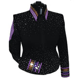 Show Clothes - Purple and Brown Show Jacket (M-Petite) - Lisa Nelle