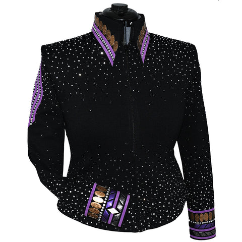 Purple and Brown Show Jacket (M-Petite)
