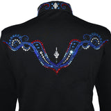 Show Clothes - Blue and Red All Day Jacket (5X) - Lisa Nelle