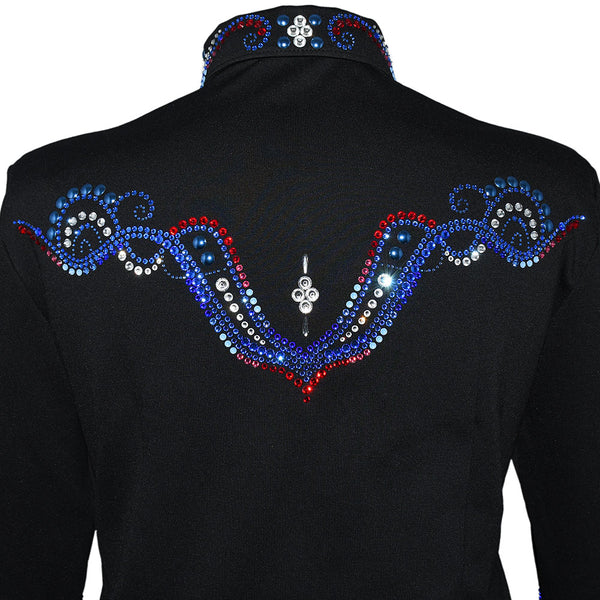 Show Clothes - Blue and Red All Day Jacket (5X) - Lisa Nelle