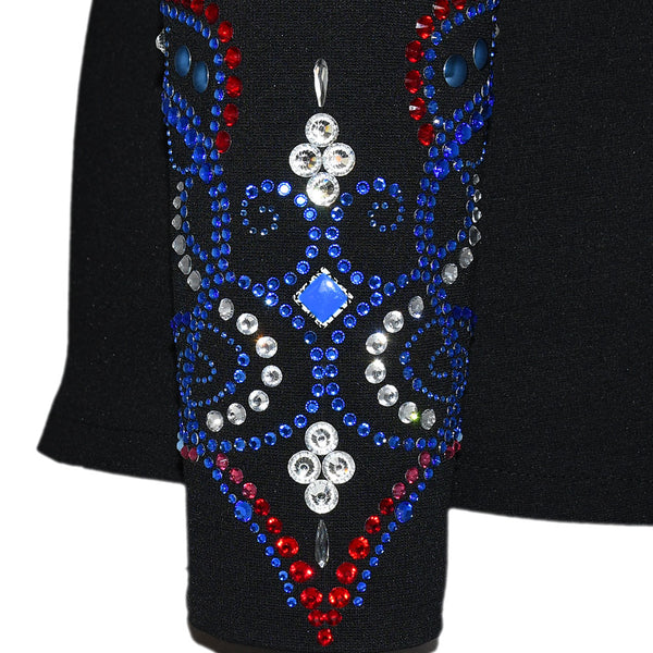 Show Clothes - Blue and Red All Day Jacket (5X) - Lisa Nelle