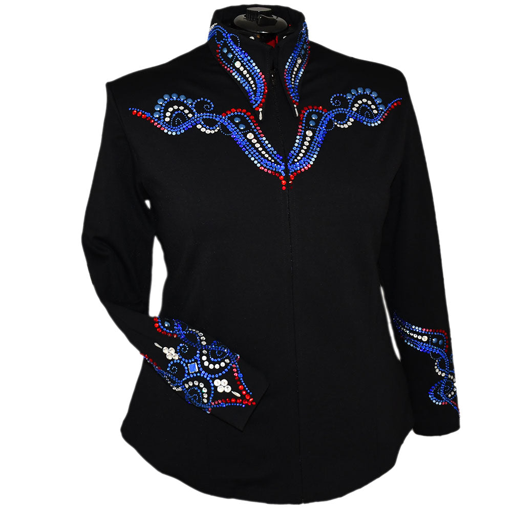 Show Clothes - Blue and Red All Day Jacket (5X) - Lisa Nelle