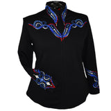 Show Clothes - Blue and Red All Day Jacket (5X) - Lisa Nelle