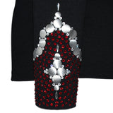Show Clothes - Red and Silver All Day Jacket (2X) - Lisa Nelle