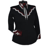 Show Clothes - Red and Silver All Day Jacket (2X) - Lisa Nelle