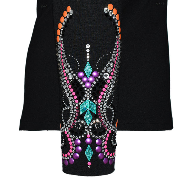 Show Clothes - Pink, Orange, Purple and Teal All Day Jacket (4X/5X) - Lisa Nelle