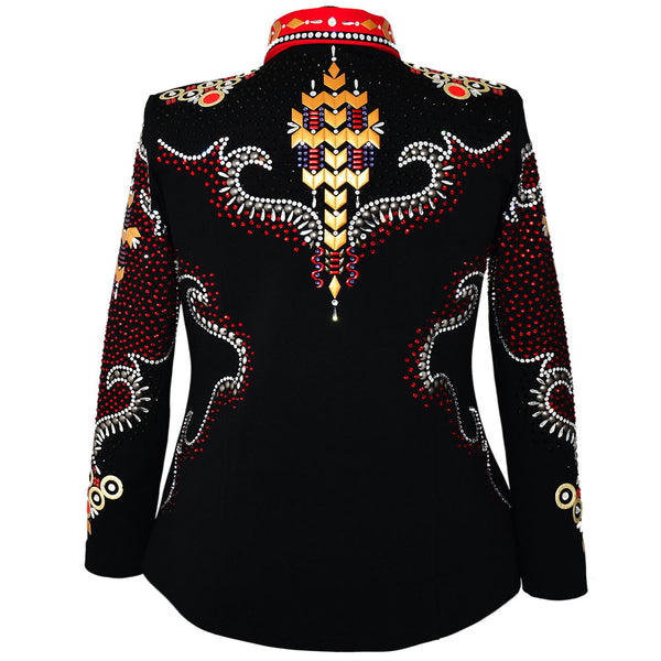 Show Clothes - Red, Gold and Purple Showmanship Jacket (3X/4X) - Lisa Nelle